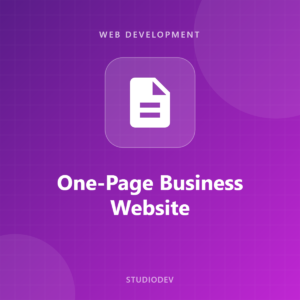 One-Page Business Website